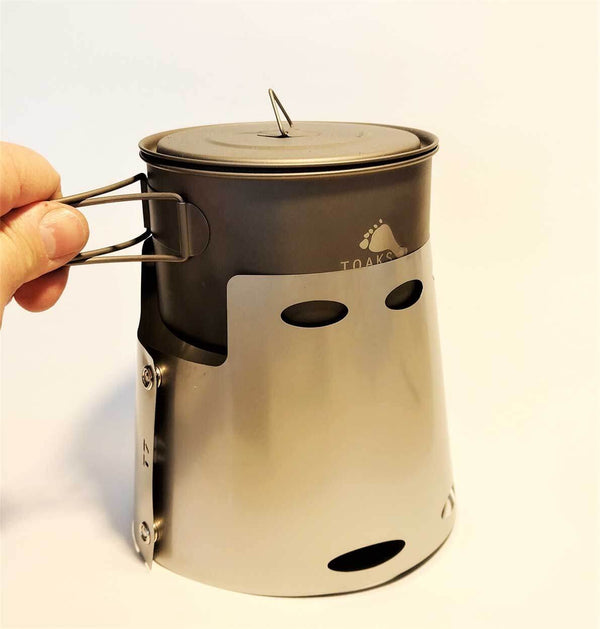 VESUV Titanium Windshield for Toaks Pot 700 ml 115 mm