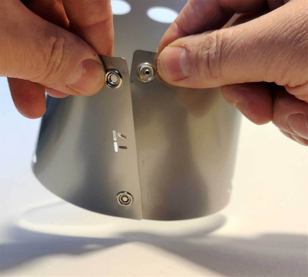 VESUV Titanium Windshield for Toaks Pot 900 ml 130 mm