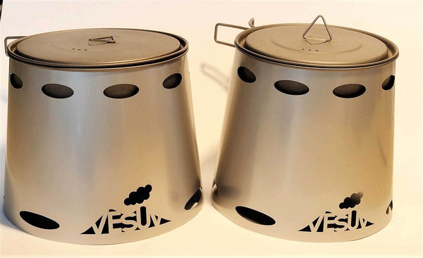 VESUV Titanium Windshield for Toaks Pot 900 ml 130 mm