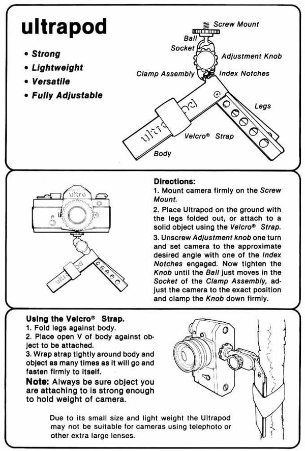 Pedco UltraPod I Tripod