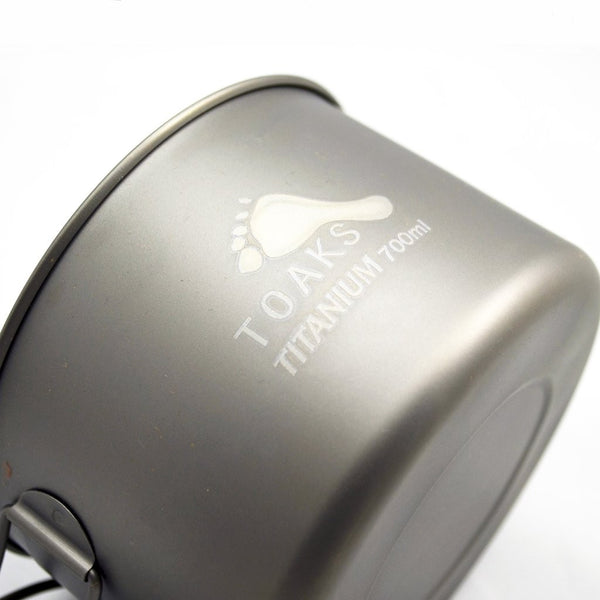 TOAKS LIGHT Titanium 700ml Pot with 115mm Diameter