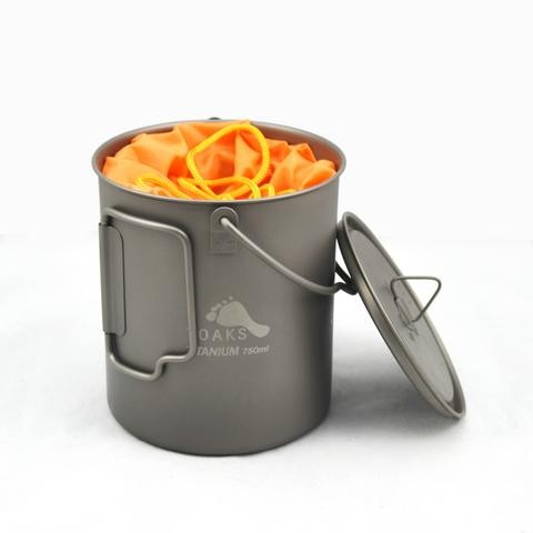 TOAKS Titanium Pot 750ml Pot with Bail handle