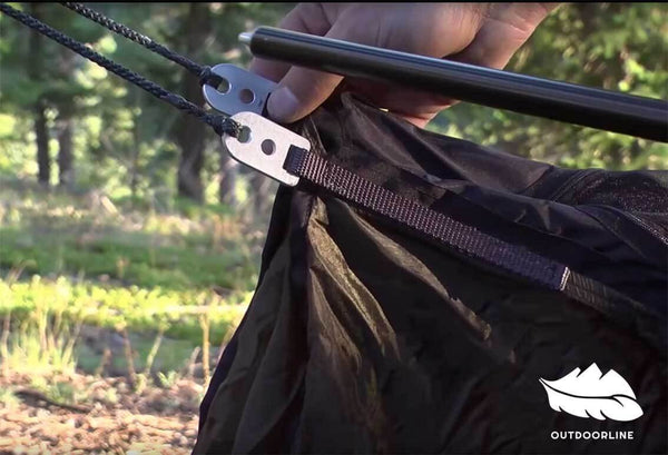 Spreader Bars Warbonnet Ridgerunner Hammock installation