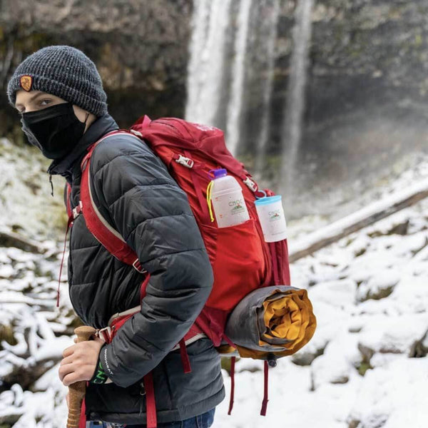 CNOC Vesica Collapsible Water Bottle 1L full open