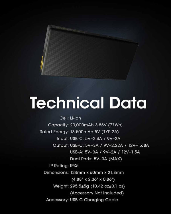 NITECORE CARBO 20000 Power bank
