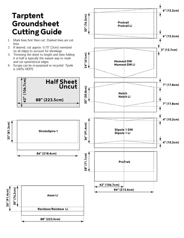 Tarptent Tyvek Groundsheet