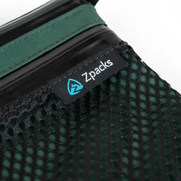 Zpacks Shower Satchel – zipper and logo detail