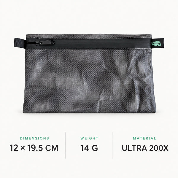 OUTDOORLINE Ultralight Wallet Large in grey Ultra 200X with specs: 12 × 19.5 cm, 14 g