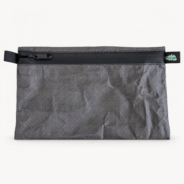 OUTDOORLINE Ultralight Wallet Large in grey Ultra 200X fabric with black water-resistant zipper
