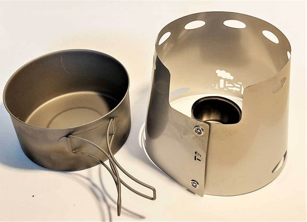 VESUV Titanium Windshield for Toaks Pot 900 ml 130 mm