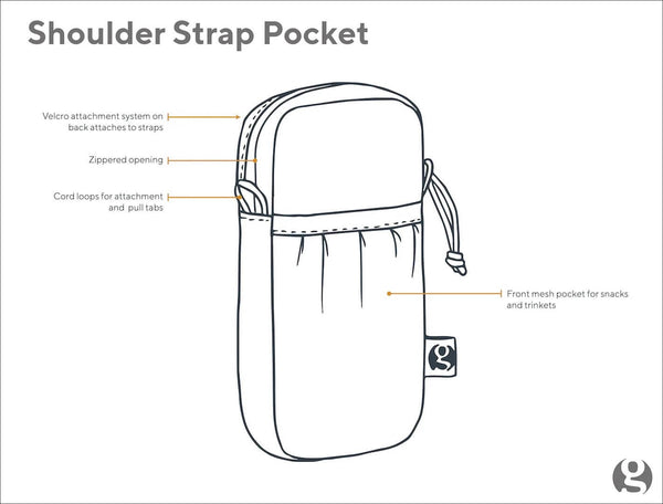 GOSSAMER GEAR Shoulder Strap Pocket