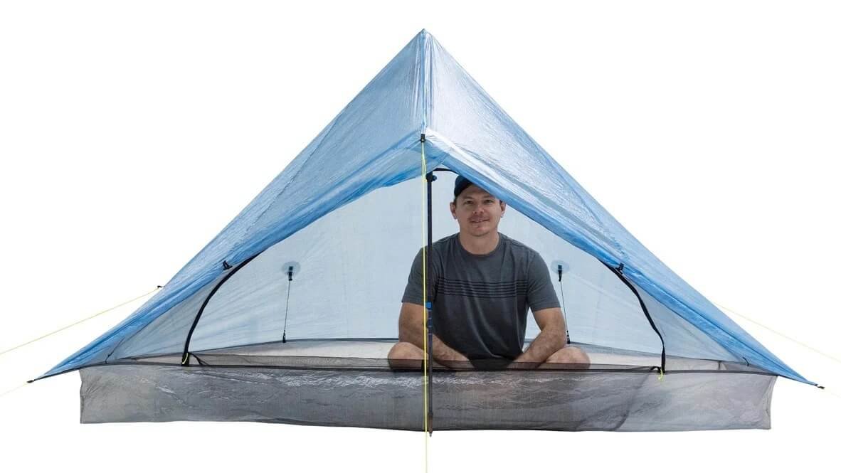 z plex tent Zpacks Solo Lite – Outdoorline Colors:Blue Titanium Mirrored / Pink Weekend Glamping Resort | Shopify Date Listed : 2023-07-17 featuring zippered storm doors