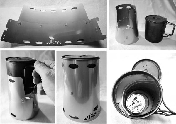 VESUV Titanium Windshield for Toaks Pot 750ml D95mm