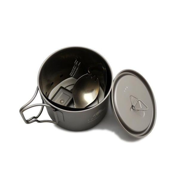 TOAKS Ultralight Titanium Cook System with solid Alcohol stove