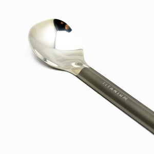 TOAKS Titanium Long Handle Spoon with Polished Bowl (SLV-11) - alternate view