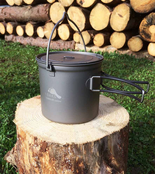 TOAKS Titanium 1100ml Pot with bail handle