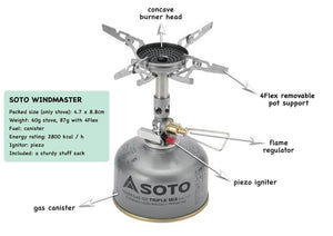 SOTO WindMaster Stove with Micro Regulator and 4Flex - alternate view
