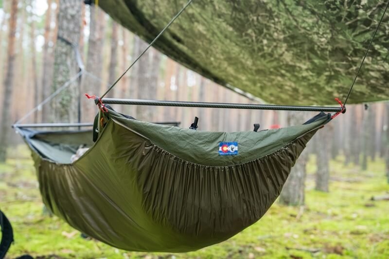 Underquilt protector for bridge hammocks  Outdoorline
