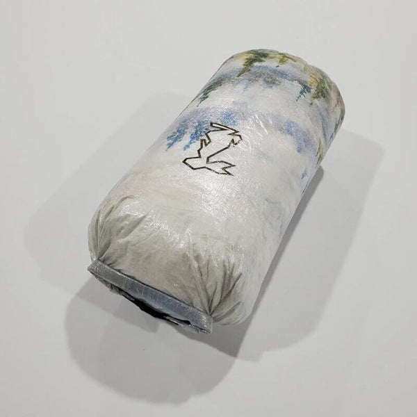 HIGH TAIL DESIGNS Watercolor Foggy Forest Medium Roll-Top Stuff Sack