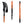 FIZAN Compact Trekking Poles – orange grip and strap detail, studio view