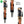 FIZAN Compact Trekking Poles – orange poles folded in retail cardboard packaging