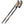 FIZAN Compact Trekking Poles – pair of poles in beige/gold with cork grip, angled studio view