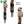 FIZAN Compact Trekking Poles – accessories included: carabiner, baskets, rubber tips, instruction manual, beige/gold colorway