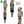 FIZAN Compact Trekking Poles – grey poles folded in retail cardboard packaging
