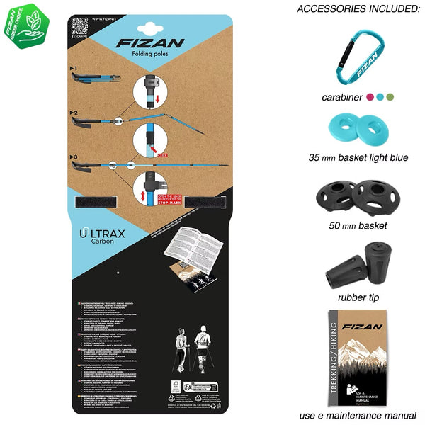 FIZAN UltraX Folding Ultralight Trekking Poles