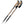 FIZAN Compact 1947 Desert – pair of poles in desert tan, angled studio view