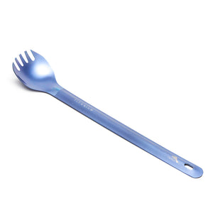 TOAKS Titanium Long Handle Spork with Polished Bowl (SLV-14) - alternate view