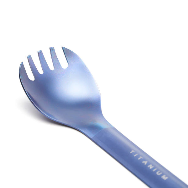 TOAKS Titanium Long Handle Spork with Polished Bowl (SLV-14)
