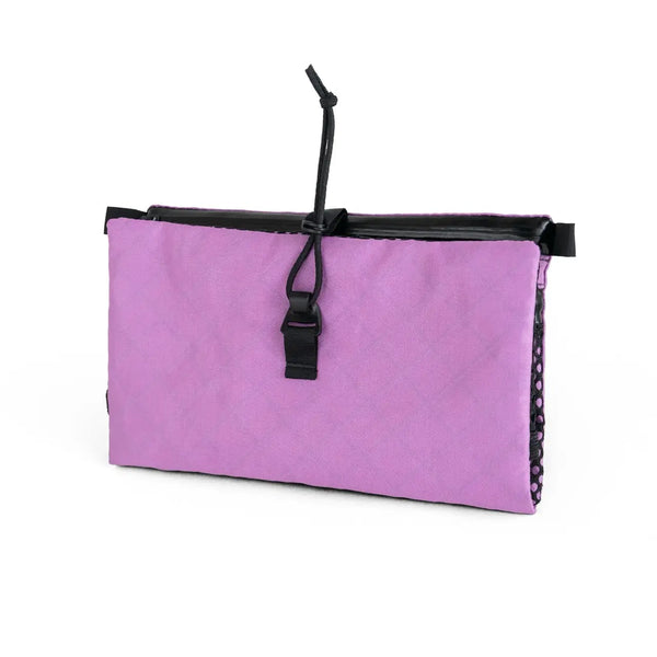 Zpacks Shower Satchel in lilac – front view, closed
