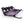 Zpacks Shower Satchel in lilac – open flat with bottles in mesh