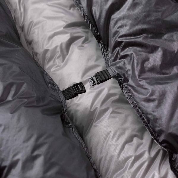 Hyperlite Mountain Gear 40-Degree Quilt pad-attachment strap detail